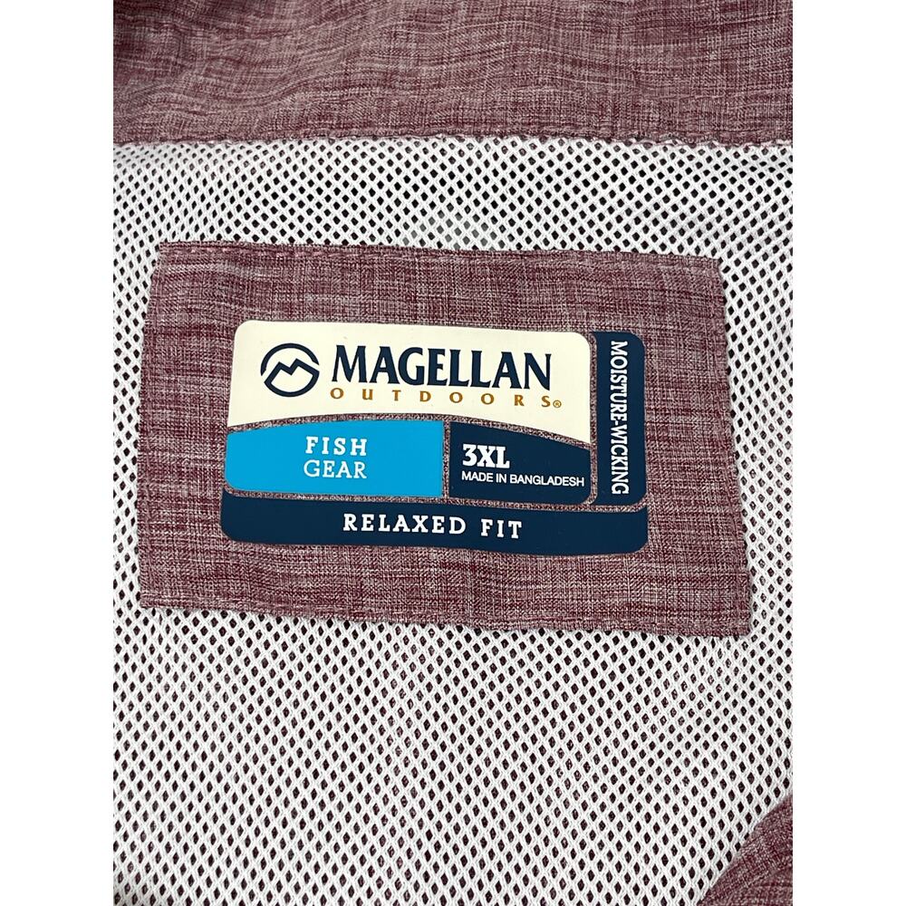 Magellan Outdoors Fishing Shirt 3XL Mens Long Sleeve Button Up Moisture Wicking - Picture 3 of 11